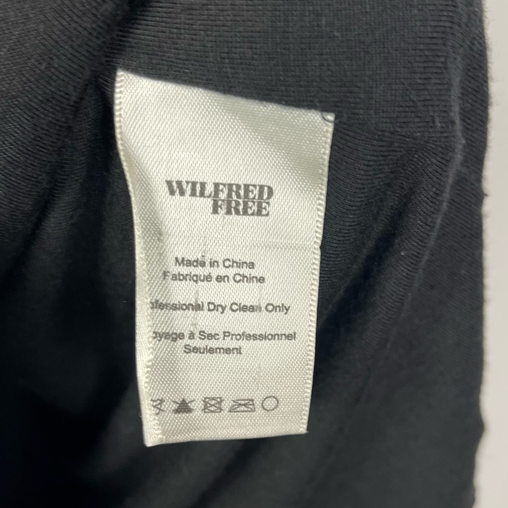 ARITZIA Wilfred Free Vivienne Dress Black L Minimalist Slip Mini Spaghetti Strap - Picture 8 of 11